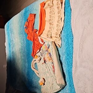 Moana girls 3pc bathing suit with bag